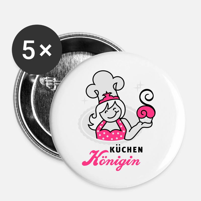 Queen kitchens - kitchen queen 3C - Buttons large 2.2''/56 mm (5-pack) - white