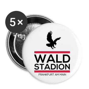 Frankfurt Waldstadion - Buttons large 2.2''/56 mm (5-pack) - white - Front