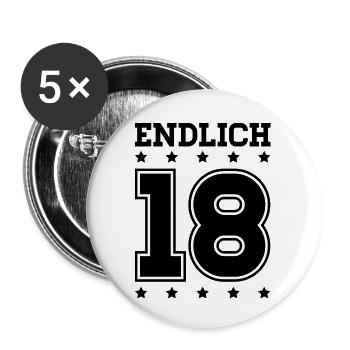 endlich_18__f1 - Buttons groß 56 mm (5er Pack) - Weiß - Vorne