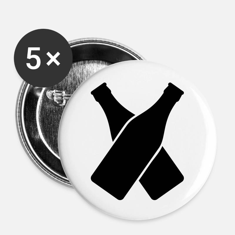 bier__f1 - Buttons large 2.2''/56 mm (5-pack) - white