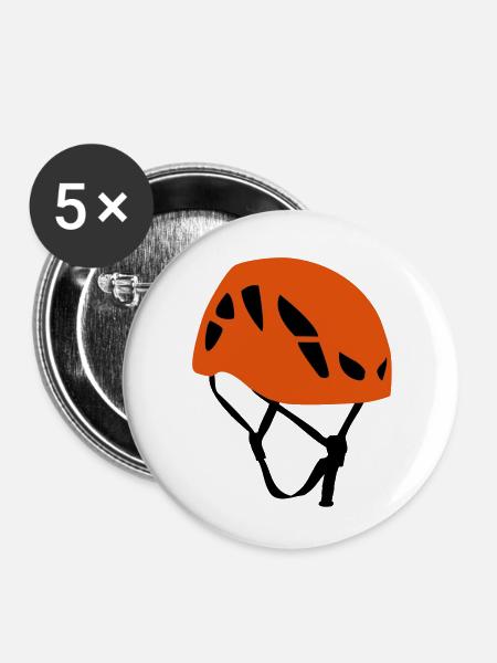 kletterhelm - Buttons groß 56 mm (5er Pack) - Weiß