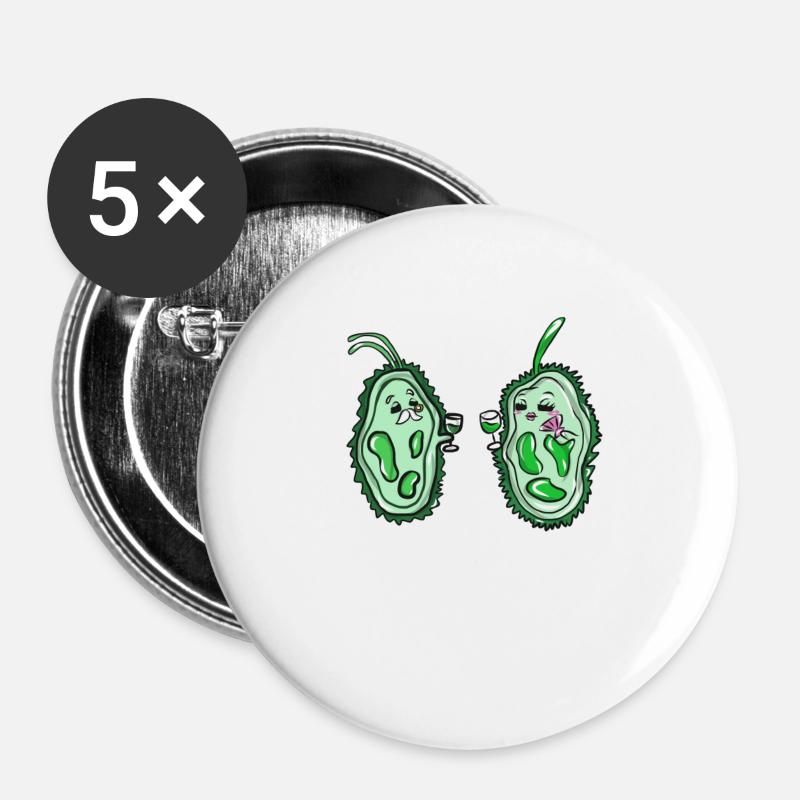 science - Buttons large 2.2''/56 mm (5-pack) - white