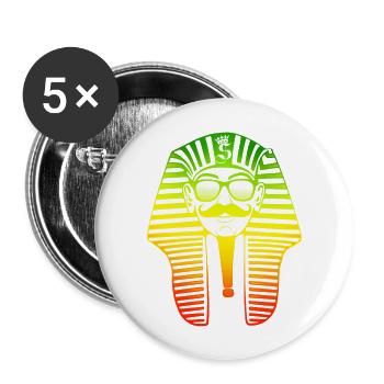 Pharaon Swagg Rasta - Buttons large 2.2''/56 mm (5-pack) - white - Front