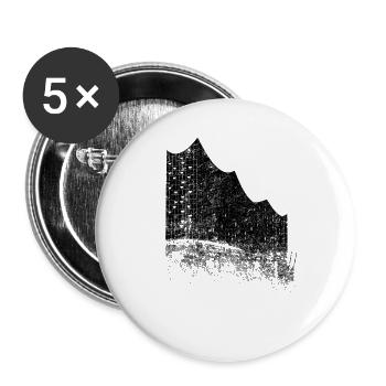 Hamburg Elbphilharmonie Hamburger Hafen Fan Stadt - Buttons groß 56 mm (5er Pack) - Weiß - Vorne
