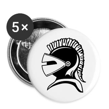 Knight - Buttons groß 56 mm (5er Pack) - Weiß - Vorne