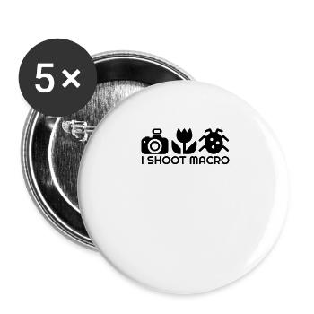 Amazing Photography Gifts for Photography Lovers - Buttons large 2.2''/56 mm (5-pack) - white - Front