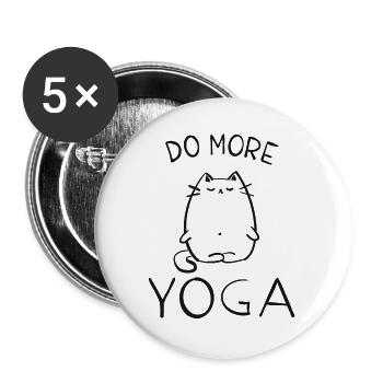 Yoga - Buttons groß 56 mm (5er Pack) - Weiß - Vorne