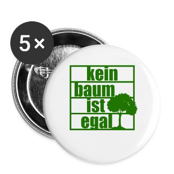 No tree does not matter Climate protection Climate change Forest - Buttons large 2.2''/56 mm (5-pack) - white - Front