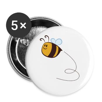 Baker - Buttons large 2.2''/56 mm (5-pack) - white - Front