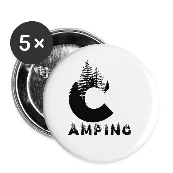 camping - Buttons large 2.2''/56 mm (5-pack) - white - Front