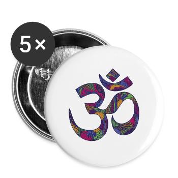 JOGA - Buttons groß 56 mm (5er Pack) - Weiß - Vorne