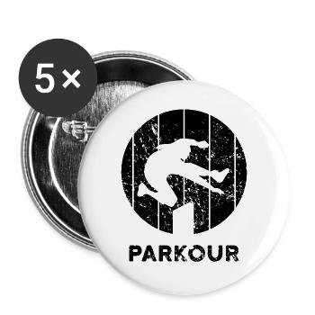 Parkour - Buttons large 2.2''/56 mm (5-pack) - white - Front