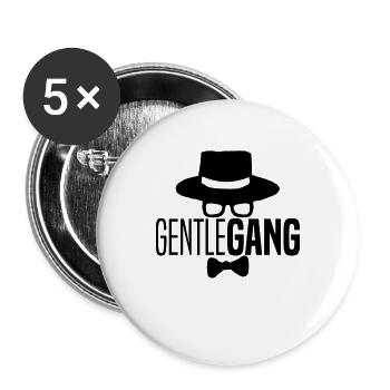 Men bachelor party team saying gift - Buttons large 2.2''/56 mm (5-pack) - white - Front