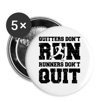 Running - Buttons large 2.2''/56 mm (5-pack) - white - Front