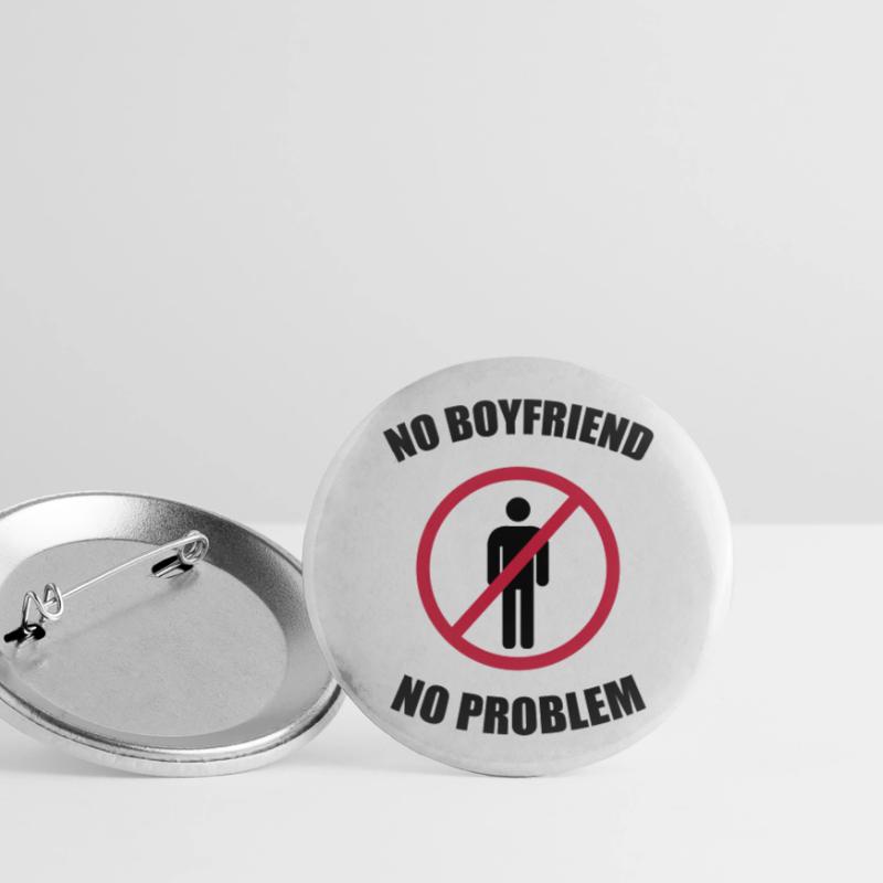 no_boyfriend_no_problem Buttons groß 56 mm (5er Pack)
