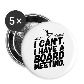 Surfen Surfer Surf Lustig Sprüche - Buttons groß 56 mm (5er Pack) - Weiß - Vorne