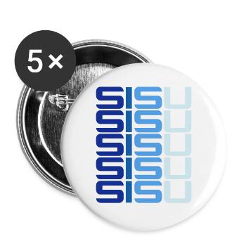 Sisu Soumi Finnish Finnish Finnish Finnish - Buttons large 2.2''/56 mm (5-pack) - white - Front