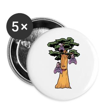 Nature conservation Ecology Bat Rainforest Forest animal - Buttons large 2.2''/56 mm (5-pack) - white - Front