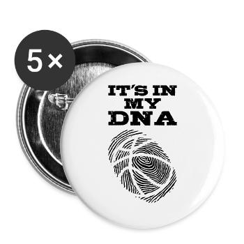Basketball - Buttons groß 56 mm (5er Pack) - Weiß - Vorne