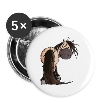 Goldiger Connemara - Buttons groß 56 mm (5er Pack) - Weiß - Vorne