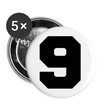 9 - Buttons groß 56 mm (5er Pack) - Weiß - Vorne