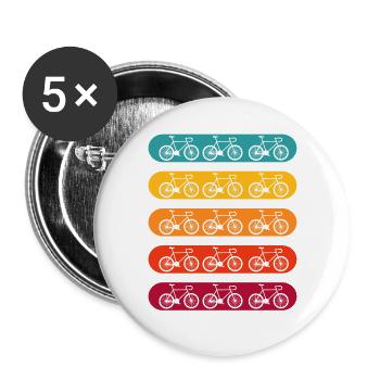 BIKE - Buttons large 2.2''/56 mm (5-pack) - white - Front