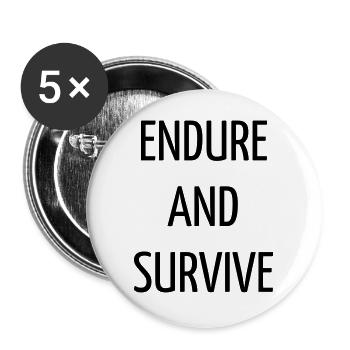 Quote / Gaming / Geek / Gamer / Computer / Game - Buttons large 2.2''/56 mm (5-pack) - white - Front