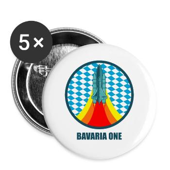 BAVARIA ONE Space Bavaria Gift - Buttons large 2.2''/56 mm (5-pack) - white - Front