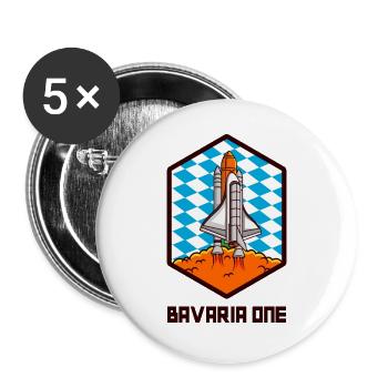 BAVARIA ONE Space Bavaria Gift - Buttons large 2.2''/56 mm (5-pack) - white - Front
