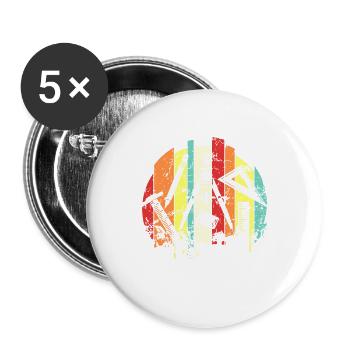 architecte - Lot de 5 grands badges (56 mm) - blanc - Devant