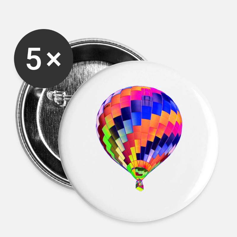 Balloon - Buttons large 2.2''/56 mm (5-pack) - white