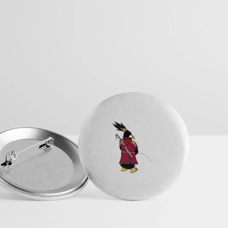 Linux Pinguin I Am Root Geeks Nerd Computer Ninja Buttons groß 56 mm (5er Pack)