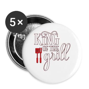 Grillkönig - Buttons large 2.2''/56 mm (5-pack) - white - Front