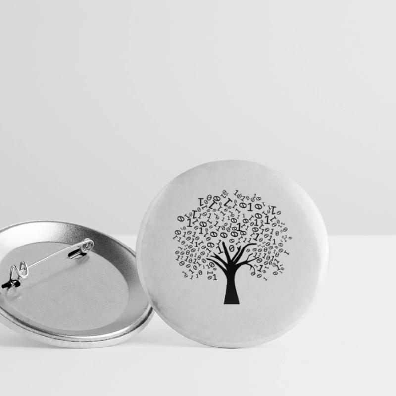 Programmer Binary Tree Buttons large 2.2''/56 mm (5-pack)