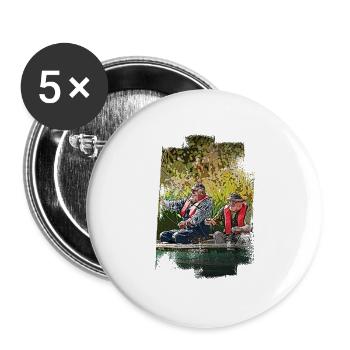 RPG, Pen & Paper Arkham Innsmouth look - Buttons large 2.2''/56 mm (5-pack) - white - Front