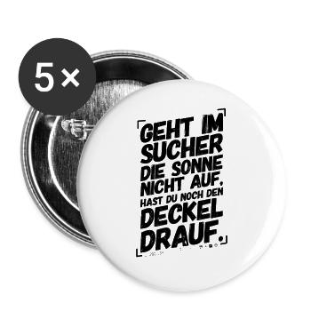 Fotograf Fotografie Foto Sprüche Sucher Lustig - Buttons groß 56 mm (5er Pack) - Weiß - Vorne