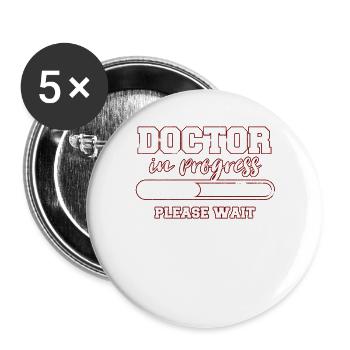 doctor - Buttons large 2.2''/56 mm (5-pack) - white - Front