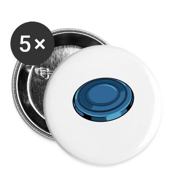 Frisbee Spruch I’m Sexy and I Throw It - Buttons large 2.2''/56 mm (5-pack) - white - Front