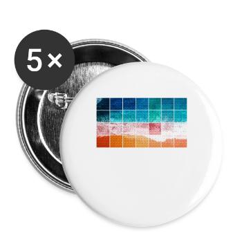 Mallorca - Buttons groß 56 mm (5er Pack) - Weiß - Vorne