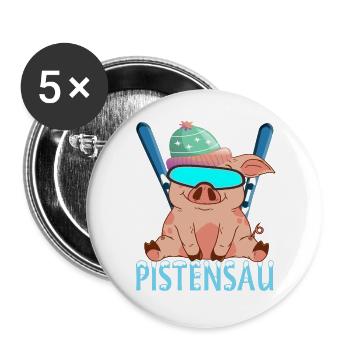 pistensau - Buttons large 2.2''/56 mm (5-pack) - white - Front