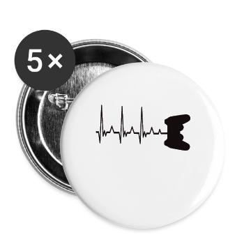 Gaming - Buttons groß 56 mm (5er Pack) - Weiß - Vorne