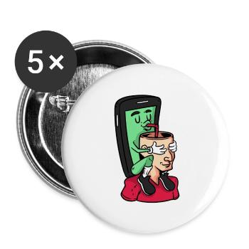 Mobile phone smartphone phone addiction control motive - Buttons large 2.2''/56 mm (5-pack) - white - Front
