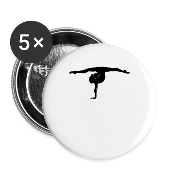 Rhythmic gymnastics with ball - Buttons large 2.2''/56 mm (5-pack) - white - Front