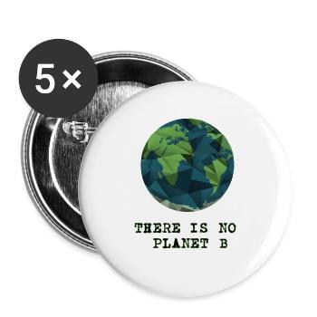 earth one - Buttons groß 56 mm (5er Pack) - Weiß - Vorne