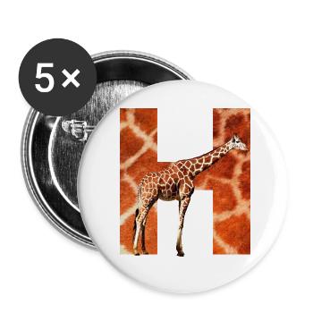 giraffe h - Buttons large 2.2''/56 mm (5-pack) - white - Front
