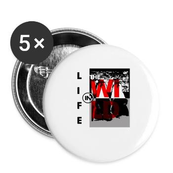 La vie à l'état sauvage - Lot de 5 grands badges (56 mm) - blanc - Devant