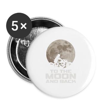 motorcycle - Buttons large 2.2''/56 mm (5-pack) - white - Front