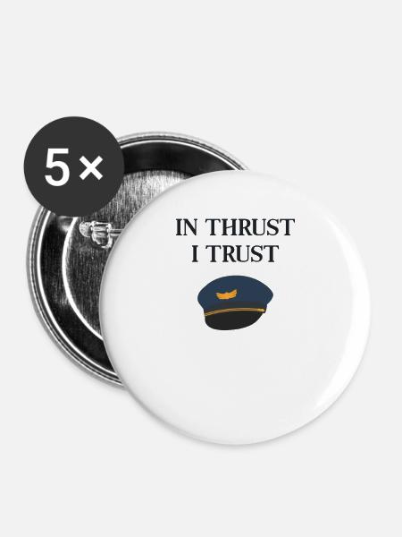Pilot - Buttons groß 56 mm (5er Pack) - Weiß