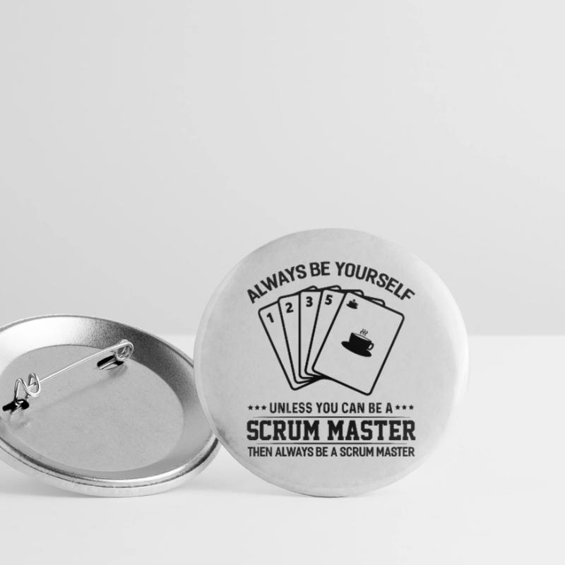 Scrum Master Agile Software Development Buttons large 2.2''/56 mm (5-pack)