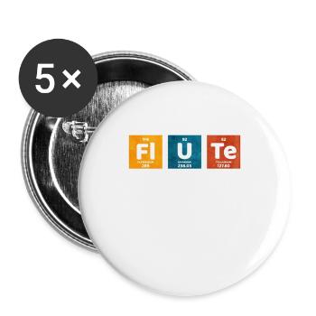 flute - Buttons large 2.2''/56 mm (5-pack) - white - Front